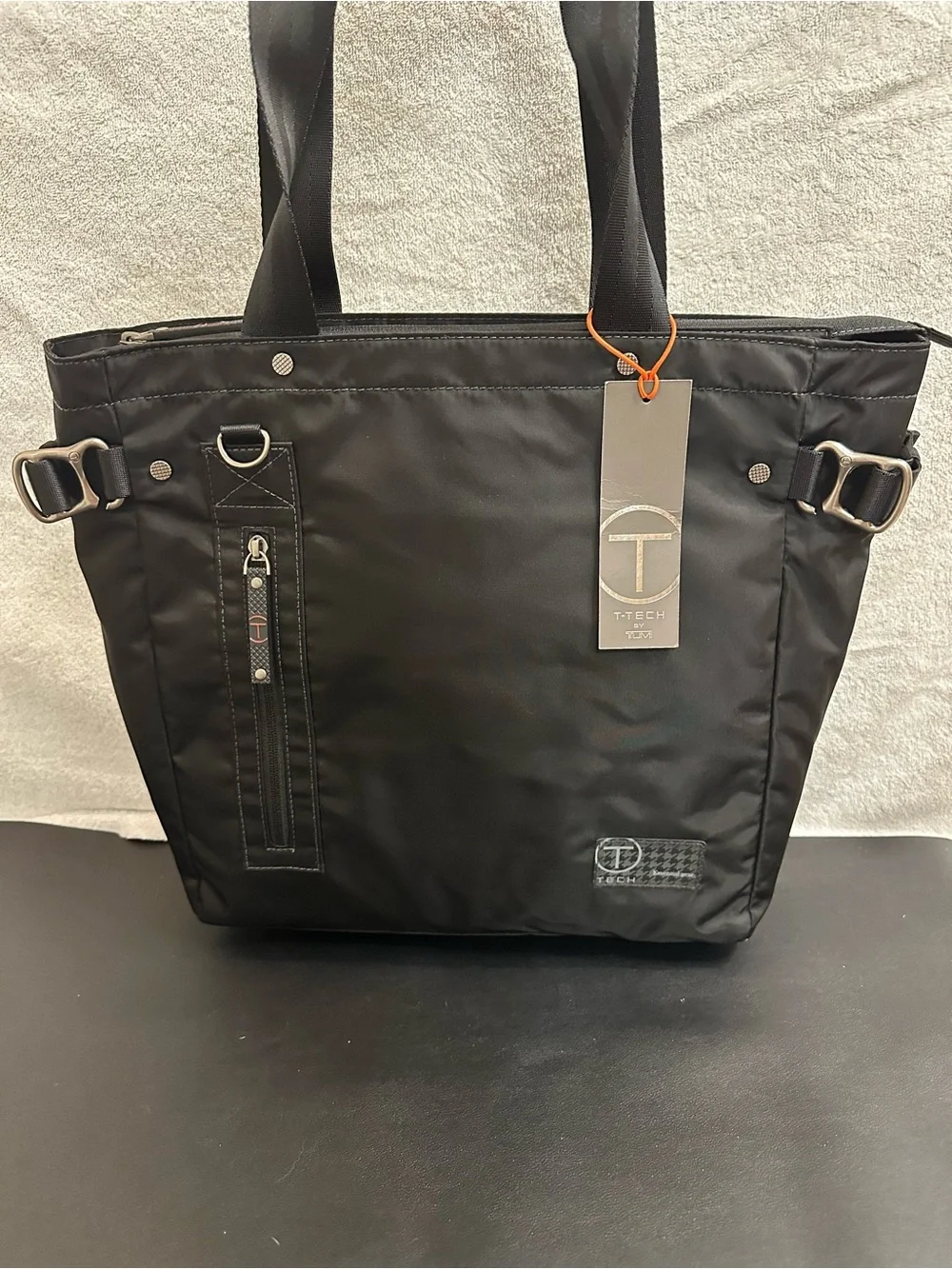 Tumi Tech Black Nylon Tote Bag